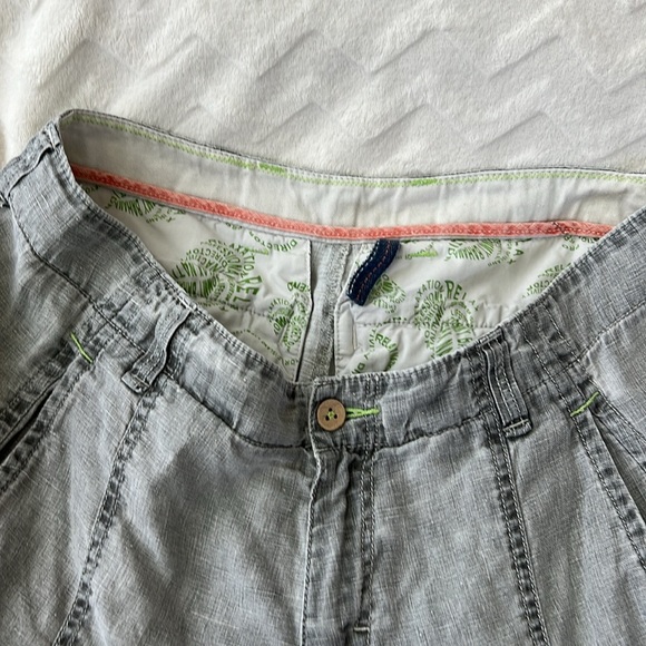 Tommy Bahama Relax Linen Cargo Shorts Men's 32 Gray - Picture 6 of 10